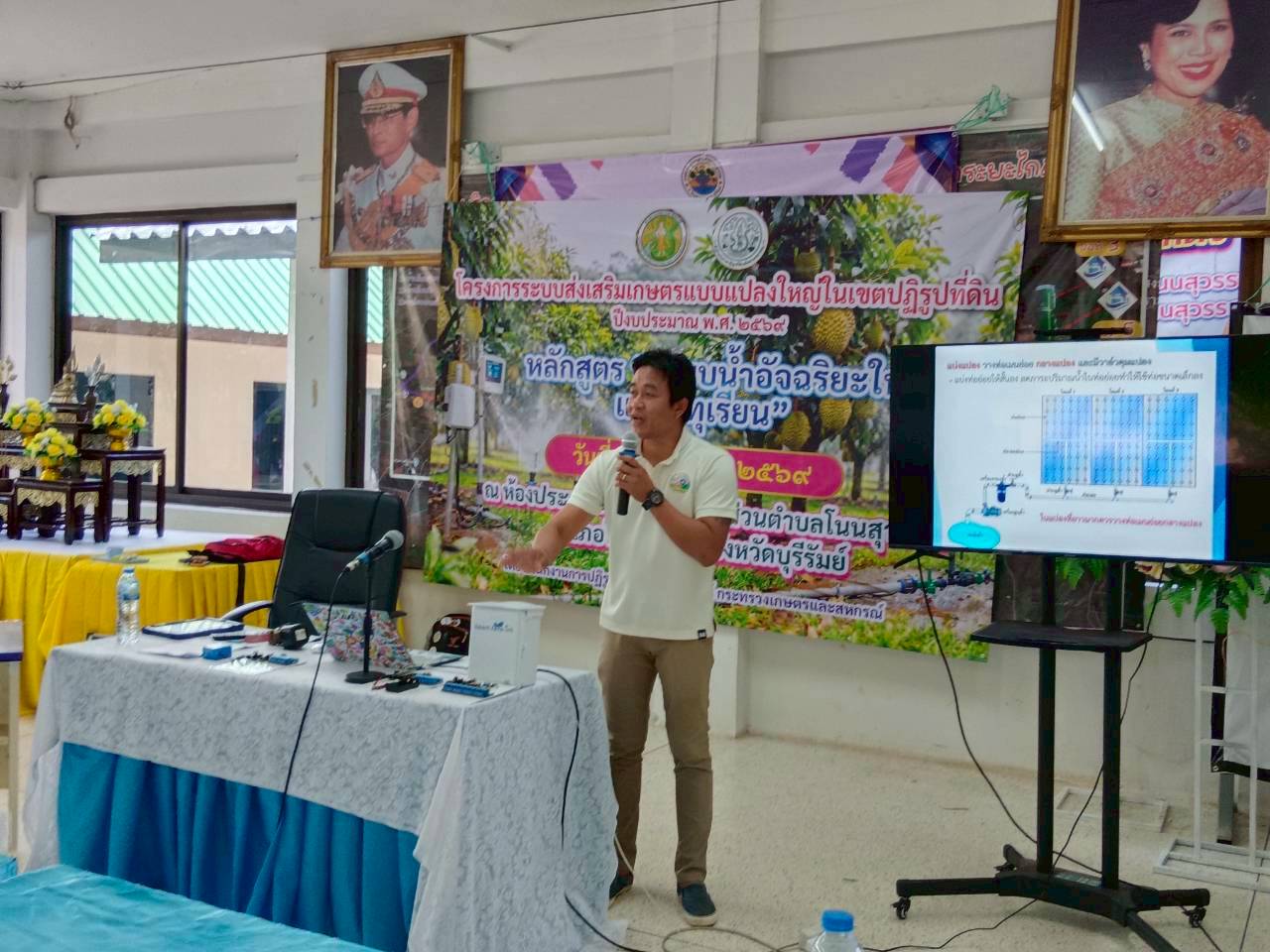 title - วันที่ 16 มีนาคม 2569 นายประเสริฐ กาญจนเกียรติกุล ปฏิรูปที่ดินจังหวัดบุรีรัมย์ มอบหมายให้ นางวาสนา หนูยศ นักวิชาการปฏิรูปที่ดินชำนาญการ ดำเนินการฝึกอบรมโครงการระบบส่งเสริมเกษตรแบบแปลงใหญ่ในเขตปฏิรูปที่ดิน ปีงบประมาณ พ.ศ. 2569 หลักสูตร 